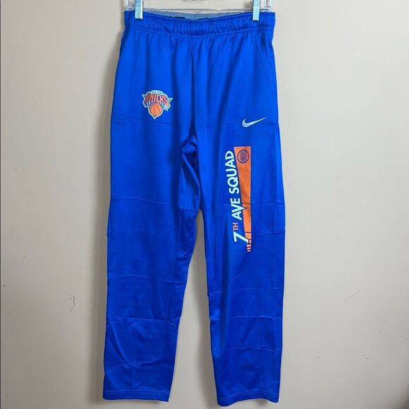 Nike Dri-Fit Men’s Size Medium Blue New York Knicks 7th Avenue Squad Sweatpants - Picture 1 of 5